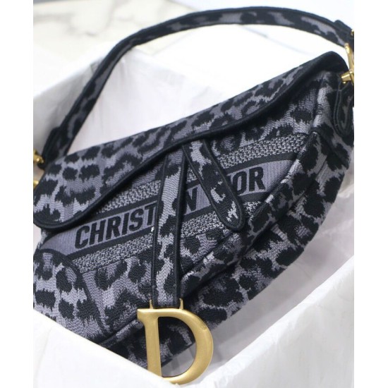 Replica Christian Dior Saddle Bag Gray