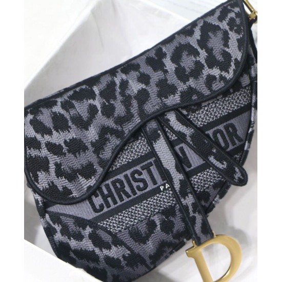 Replica Christian Dior Saddle Bag Gray