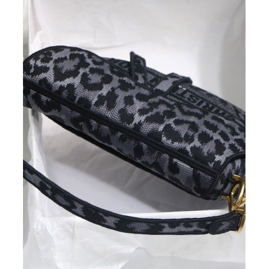 Replica Christian Dior Saddle Bag Gray