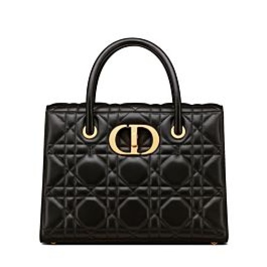 Fake Christian Dior Large St Honore Tote Black Replica