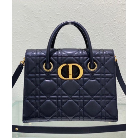 Fake Christian Dior Large St Honore Tote Black Replica