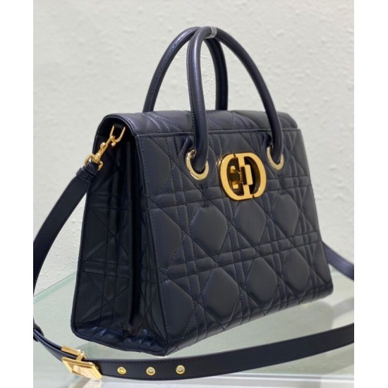 Fake Christian Dior Large St Honore Tote Black Replica