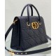 Fake Christian Dior Large St Honore Tote Black Replica