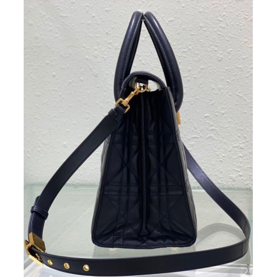 Fake Christian Dior Large St Honore Tote Black Replica