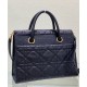 Fake Christian Dior Large St Honore Tote Black Replica