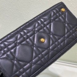 Fake Christian Dior Large St Honore Tote Black Replica