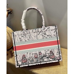 Replica Christian Dior Small Book Tote Pink