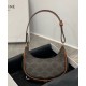 Replica Celine Mini Ava In Triomphe Canvas And Calfskin Brown