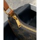 Replica Celine Mini Ava In Triomphe Canvas And Calfskin Brown