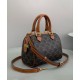 Fake Celine Small Boston In Triomphe Canvas Coffee Replica