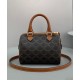 Fake Celine Small Boston In Triomphe Canvas Coffee Replica