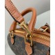 Fake Celine Small Boston In Triomphe Canvas Coffee Replica