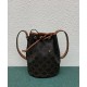 Fake Celine Small Drawstring Bag In Triomphe Canvas Coffee Replica