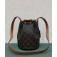 Fake Celine Small Drawstring Bag In Triomphe Canvas Coffee Replica