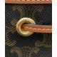 Fake Celine Small Drawstring Bag In Triomphe Canvas Coffee Replica