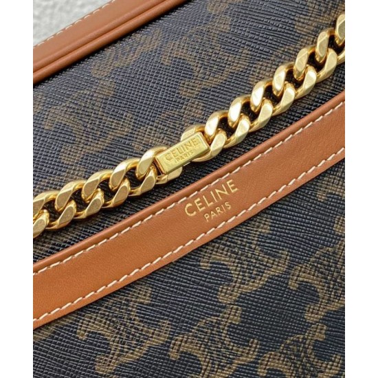 Fake Celine Medium Patapans In Triomphe Canvas Brown Replica Fake Celine Medium Patapans In Triomphe Canvas Brown Replica
