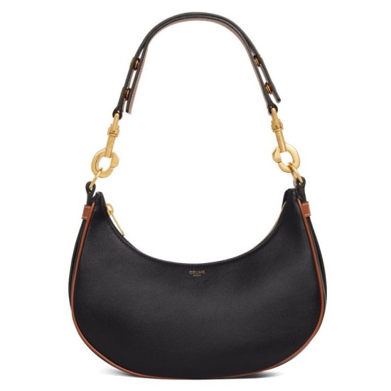 Fake Celine Medium Strap Ava Bag In Smooth Calfskin Black Replica Replica Celine Medium Strap Ava Bag In Smooth Calfskin Black