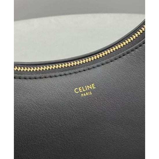 Fake Celine Medium Strap Ava Bag In Smooth Calfskin Black Replica Replica Celine Medium Strap Ava Bag In Smooth Calfskin Black