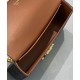 Replica Celine Chain Shoulder Bag Triomphe In Triomphe Canvas Coffee
