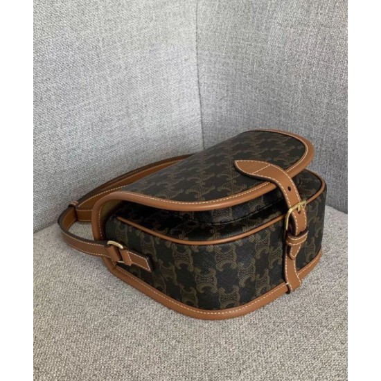 Replica Celine Medium Folco Bag Brown