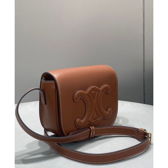 Replica Celine Folco Cuir Triomphe 198263 Coffee