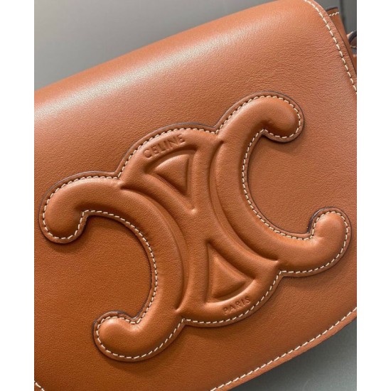 Replica Celine Folco Cuir Triomphe 198263 Coffee