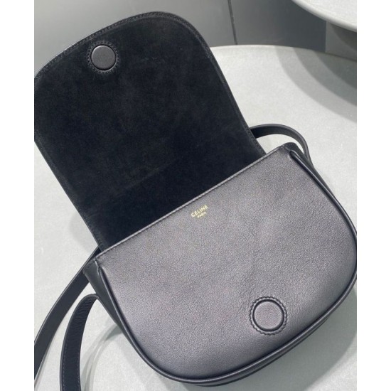 Replica Celine Folco Cuir Triomphe 198263 Black