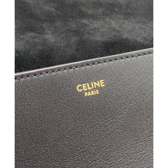 Replica Celine Folco Cuir Triomphe 198263 Black