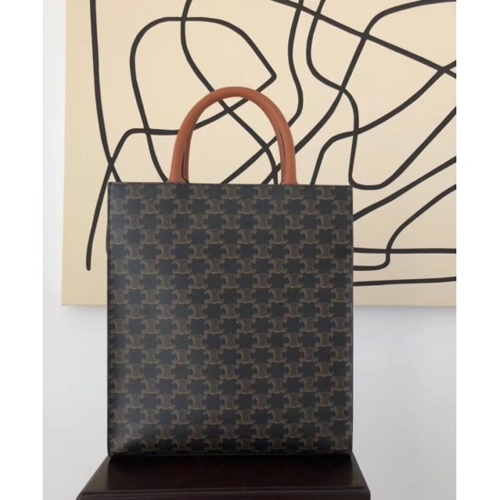 Replica Celine Small Cabas Vertical Brown