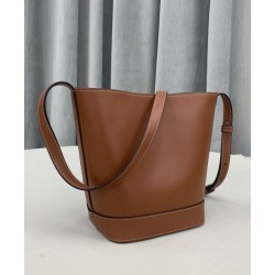 Fake Celine Small Bucket Cuir Triomphe Coffee Replica