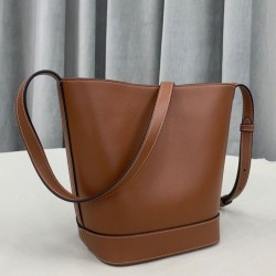 Replica Celine Small Bucket Cuir Triomphe Coffee Fake Celine Small Bucket Cuir Triomphe Coffee Replica