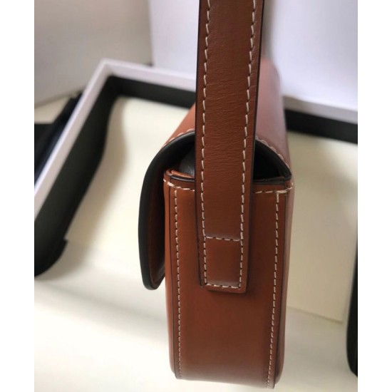 Fake Celine Triomphe Shoulder Bag 194143 Coffee Replica
