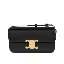 Replica Celine Triomphe Shoulder Bag 194143 Black