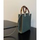 Fake Mini Sunshine Shopper FF Fabric Mini Bag 8BS051 Green Replica