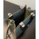 Fake Mini Sunshine Shopper FF Fabric Mini Bag 8BS051 Green Replica