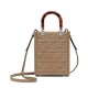 Fake Mini Sunshine Shopper FF Fabric Mini Bag 8BS051 Gray Replica