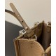 Fake Mini Sunshine Shopper FF Fabric Mini Bag 8BS051 Gray Replica