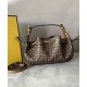 Fake Pomodorino FF Fabric Mini Bag 8BS059 Coffee Replica