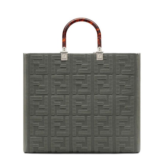 Replica Sunshine Medium FF Fabric Shopper Green