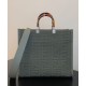 Replica Sunshine Medium FF Fabric Shopper Green