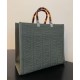 Replica Sunshine Medium FF Fabric Shopper Green