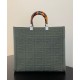 Replica Sunshine Medium FF Fabric Shopper Green