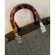 Replica Sunshine Medium FF Fabric Shopper Green
