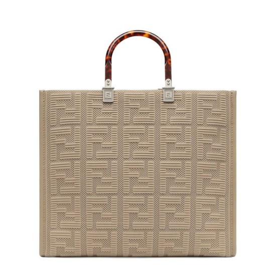 Replica Sunshine Medium FF Fabric Shopper Gray