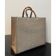 Replica Sunshine Medium FF Fabric Shopper Gray