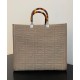 Replica Sunshine Medium FF Fabric Shopper Gray
