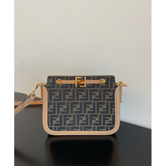 Fake Touch FF Fabric Bag 8BT349 Coffee Replica