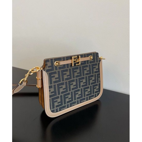 Fake Touch FF Fabric Bag 8BT349 Coffee Replica