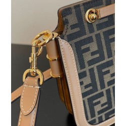 Fake Touch FF Fabric Bag 8BT349 Coffee Replica