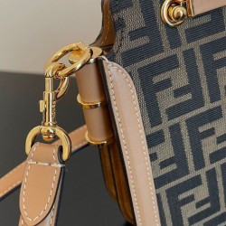 Fake Touch FF Fabric Bag 8BT349 Coffee Replica